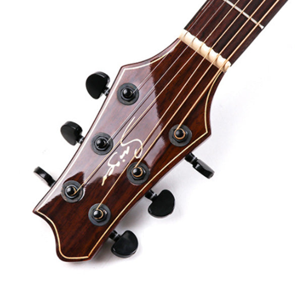 BSL M-D10S Cutaway Dreadnought Acoustic Solid Top Full Mahagony Wood Guitar Package