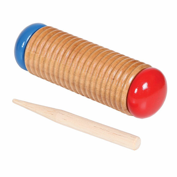 BSL FT163 Wooden Guiro Shaker with Scraper Stick - Non Wood Fish Design (Small)
