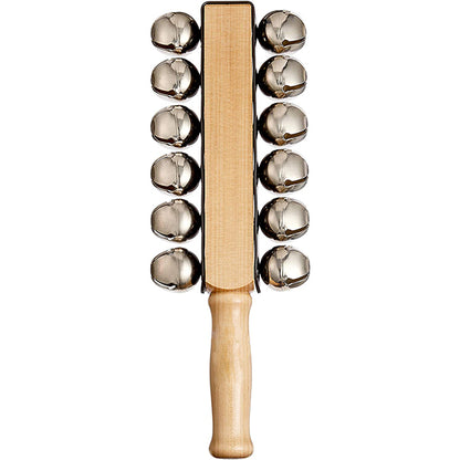 BSL 12 Jingle Sleigh Bell for Latin Percussion with Wooden Handle (SB5435)