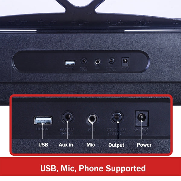 BSL M-2USB 61 Key Self Learning USB Electronic Music Piano Keyboard Full Package (M2 M2USB)