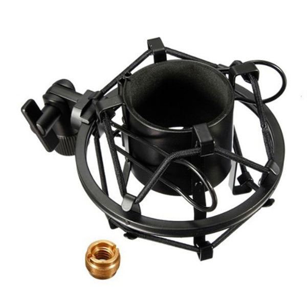 BSL MMS Metal Universal Microphone Suspension Shock Mount Condenser Mic Anti Vibration (Black)