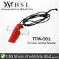 BSL TTW-001 Tri Tone Whistle Latin Percussion Samba Wind for Marching Band Red White