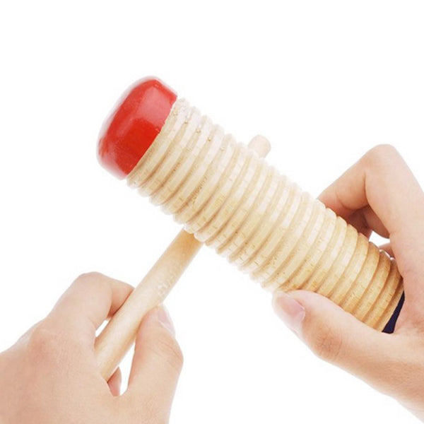 BSL FT163 Wooden Guiro Shaker with Scraper Stick - Non Wood Fish Design (Small)