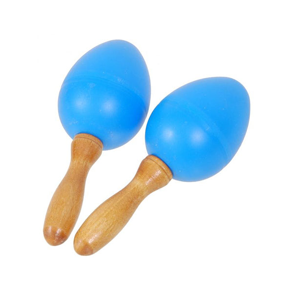 BSL SE2 Maracas Egg Shaker with Wood Handle Percussion - Pair (Random Colour)