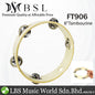 BSL 8 Inch Headless Tambourine with 5 Pair of Jingle and Handle (Wood)