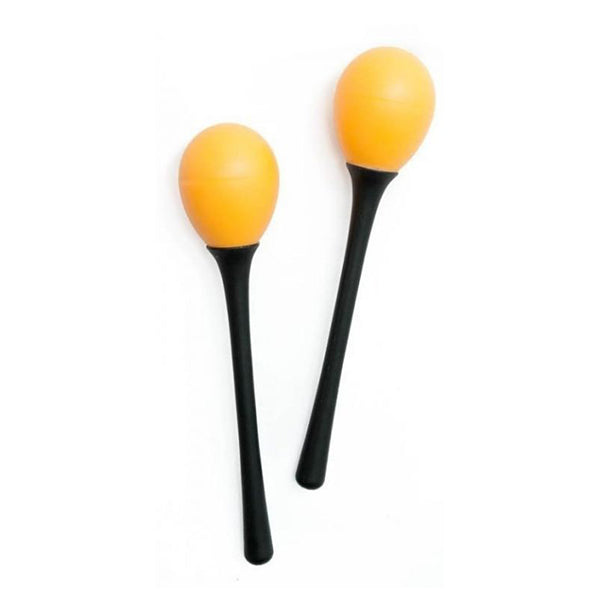BSL SE3 Maracas Egg Shaker Percussion with Plastic Long Handle - Pair (Random Colour)