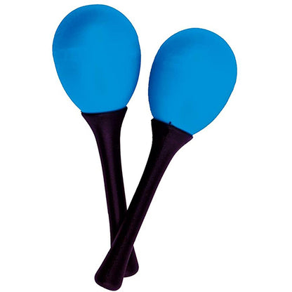 BSL SE3 Maracas Egg Shaker Percussion with Plastic Long Handle - Pair (Random Colour)