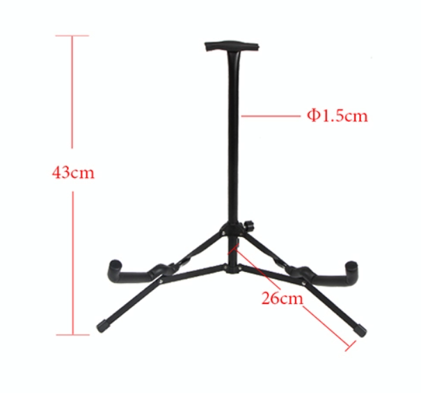 BSL J-31C A Frame Mini Folding Guitar Stand 3 Metal Adjustable Stand for Electric Acoustic Ukulele Folk