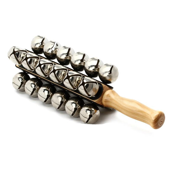 BSL 25 Jingle Sleigh Bell with Wooden Handle For Latin Percussion (SB5434 SB5435)
