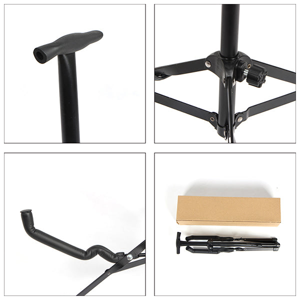 BSL J-31C A Frame Mini Folding Guitar Stand 3 Metal Adjustable Stand for Electric Acoustic Ukulele Folk