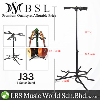 BSL J-31 Adjustable Guitar Stand Holder for Acoustic Electric Classical Bass Folk (J31 J32 J33)