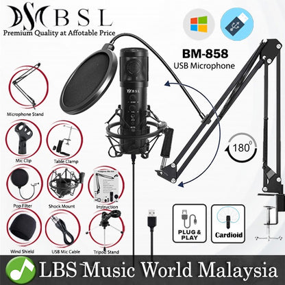 BSL-BM-858- +NB35 + Pop Filter + PMS