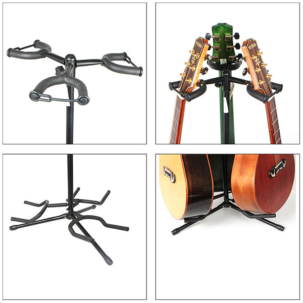 BSL J33 Triple Guitar Stand for Multi Guitar like Bass Electric Acoustic Classical Folk Guitar