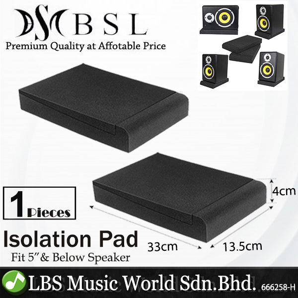 BSL Isolation Pad for 3" to 8" Studio Monitor Speaker with Adjustable Anti Vibration Acoustic Foam Sponge (Set)