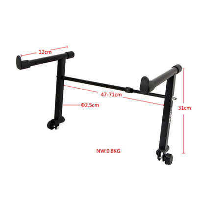 BSL Q50 2 Tier Music Keyboard Stand Extension Adapter Arm Second Tier Extra Hight (Black)
