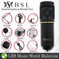 BSL BM-800 Mic Professional USB Condenser Studio Recording Live Microphone Package Phone Computer (BM800)