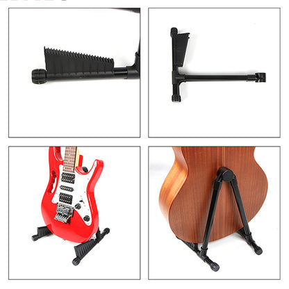 BSL J-40T Guitar Stand Foldable made with Metal and Protective Rubber for Acoustic Electric Classical Folk Ukulele (J40T)