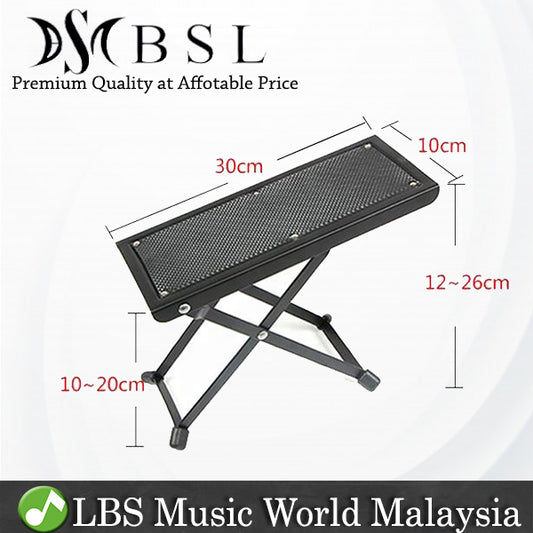 BSL J-46 Adjustable Foot Rest For Classical Guitar Foot Pedal Stool (J46)
