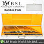 BSL 7 Piece Chinese Bamboo Flute Set Black Bamboo C D E F G A Bb Key  With Aluminium Case