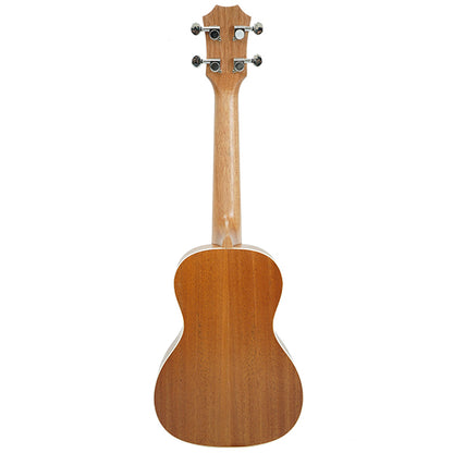 BSL Wolf Series 23 inch Solid Top Concert Ukulele Package Hawaii Guitar - Mahogany