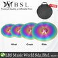 BSL Cymbal Set Crash Ride Hihat Colourful Cymbal For Drum Set With Cymbals Bag