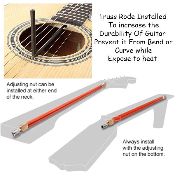 BSL 41 Inch Black Acoustic Guitar Full Size Guitar Package With Bag Strap Pick String Allen Key