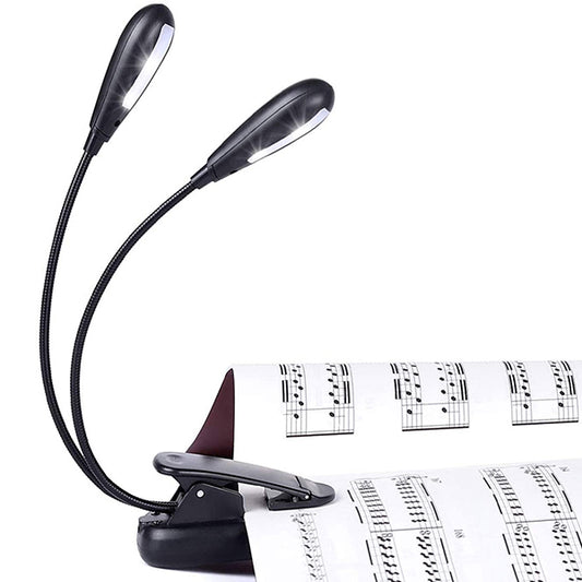 BSL EL02 Music Stand 4 LED Lighting Clip  for Reading, Music Stand, Book Rest, Monitor Laptop and Light Clamp (USB Charging)