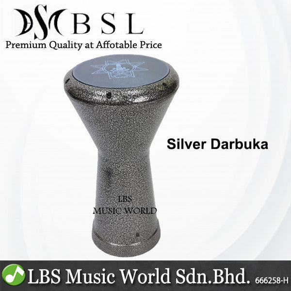 BSL Aleskandaria Darbuka Steel Body With Carrying bag Drum Skin Tuning Key