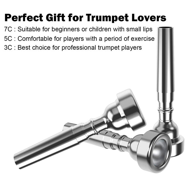 BSL 3C 5C 7C Trumpet Mouthpiece Silver or Gold Plated Mouth Piece Yamaha Pearl Jupiter Bach Allora