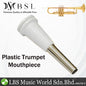 BSL Plastic Trumpet Mouthpiece White Practice Student Beginner Silver Plated Mouth Piece
