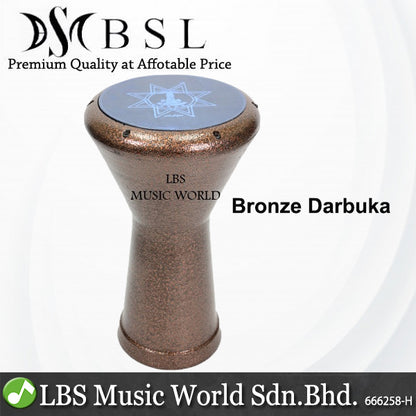 BSL Aleskandaria Darbuka Steel Body With Carrying bag Drum Skin Tuning Key