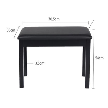 BSL Q110H Black Piano Bench Leather Padded Double Set Digital Keyboard With Storage Box (Q110 H)