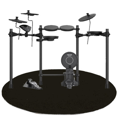 BSL Drum Carpet Rug For Acoustic Digital Drum with Rubber Bottom Anti Slip Mat Black - Round / Square