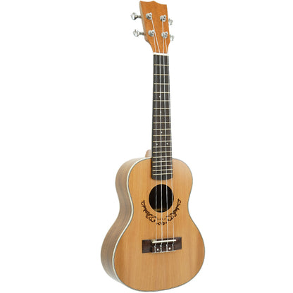BSL Wolf Series 23 inch Solid Top Concert Ukulele Package Hawaii Guitar - Koa