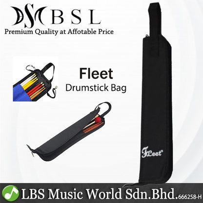 BSL Fleet Drumstick Bag Holder Black Attach in Drum Set Drum Stick Holder Drum Stick
