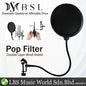 BSL Double Layer Pop Filter Condenser Mic Studio Microphone Windscreen Mask Block Wind Shield