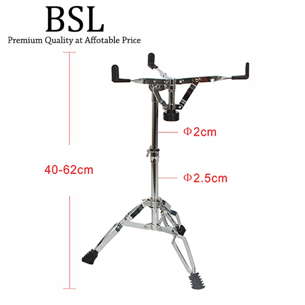 BSL G110 Adjustable Snare Drum Stand Musical instrument Chrome Electronic Double Braced