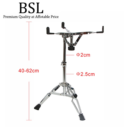 BSL G110 Adjustable Snare Drum Stand Musical instrument Chrome Electronic Double Braced