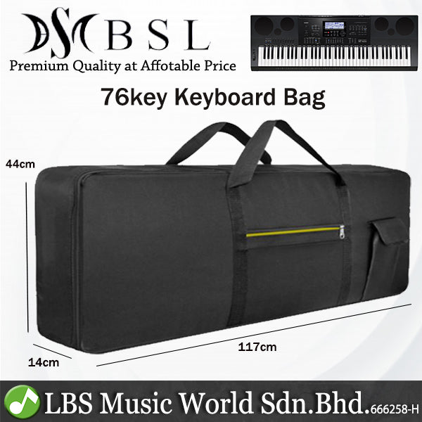 BSL 76 Key Keyboard Bag Padded Backpack For Music Electric Keyboard Piano Carry Soft Case