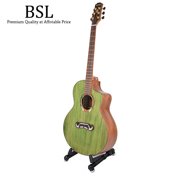 BSL J-20 Foldable Guitar Stand A Frame Folding Universal For Guitar Bass Violin Banjo Mandolin Electric (Black)