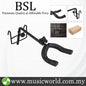 BSL J-10C Adjustable Guitar Wall Hanger Holder Guitar Display Mount Hook Lock (Black)