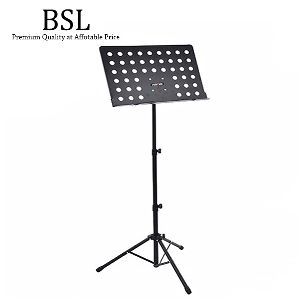 BSL Conductor Music Stand Adjustable Heavy Duty Holder for Food Menu Display, Score Sheet, Quran Book & Orchestra (P-06 P-01)