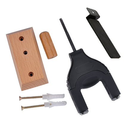 BSL Punk Wood Violin Auto Lock Hanger Viola Ukulele Hanger Wall Slot or Screw
