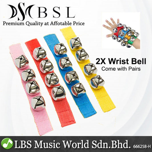 BSL WRB425 Wrist Bell Hand bells In Pair 4 Bell Percussion Infant Developmental Toy Musical Instrument
