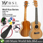 BSL Wolf Series 23 inch Professional Solid Top Concert Ukulele Hawaii Guitar Package with Rosewood, Koa and Mahogany