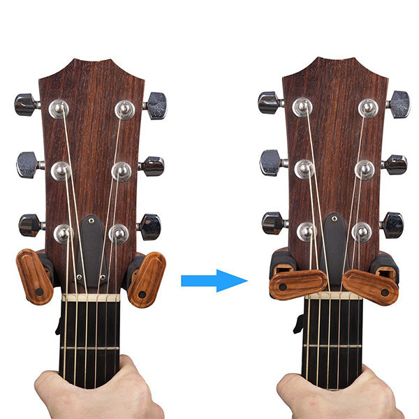 BSL PUNK MA-20 Guitar Wall Hanger Auto Lock Wooden Wall Mount Holder Acoustic Electric Ukulele Bass