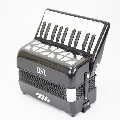 BSL Accordion 22 Key 8 Bass Accordion Wind Piano Organ Black With Bag