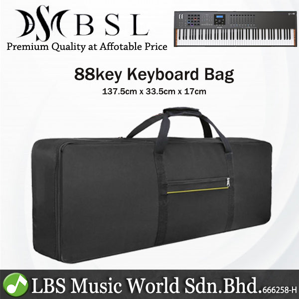 BSL 88 Key Digital Piano or Keyboard Padded Gig Bag Bagpack Soft Carry Case
