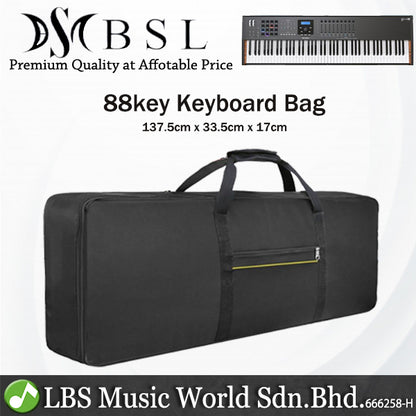 BSL 88 Key Digital Piano or Keyboard Padded Gig Bag Bagpack Soft Carry Case