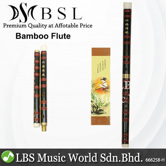 BSL Black Chinese Bamboo Flute F Key Premium Professional Flute Bamboo